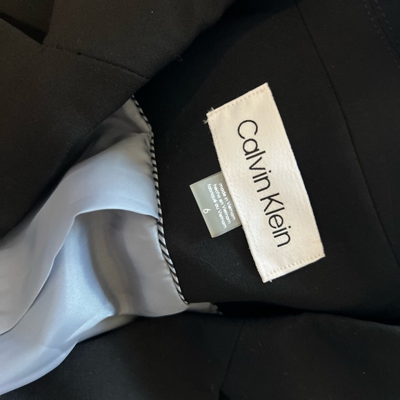 Calvin Klein Black Tailored Blazer with Notched Lapels NWOT - Picture 7 of 12